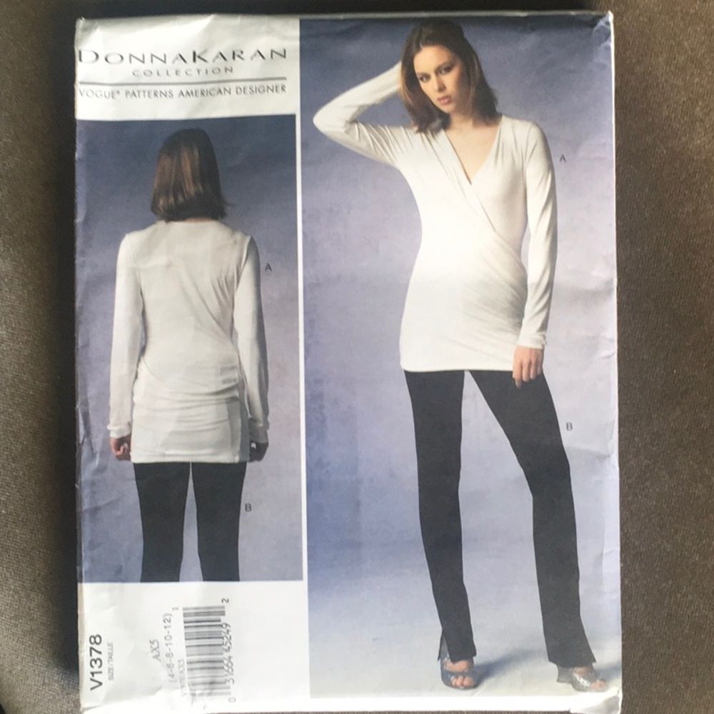 Vogue Pattern #1378 Donna Karan